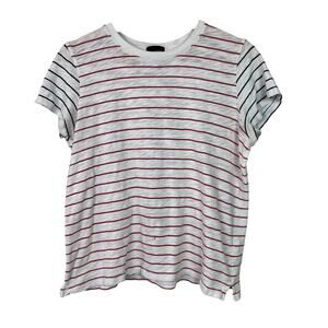 ATM Anthony Thomas Melillo Large Striped Slub Jersey Schoolboy Crew‎ Neck Tee